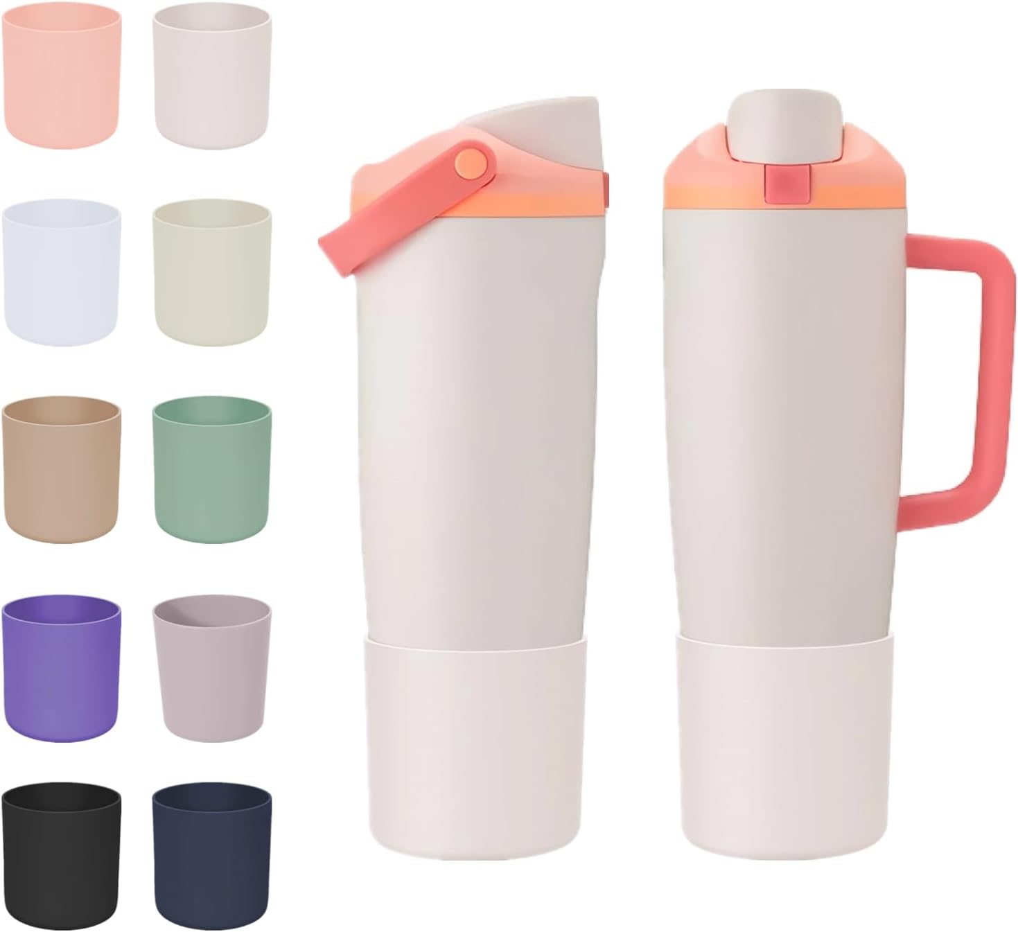 Protective Silicone Boots for Owala 30oz & 40oz FreeSip Sway Bottles & Tumblers, Anti-Slip Protective Sleeve for Owala Water Bottle (Sparkling Sherbet)