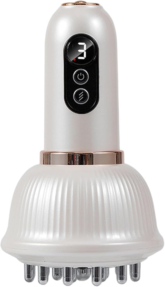 Lymphatic Drainage Tool, 3-Mode & 9-Level Red Light Cellulite Massage Tool with 18 Head, Wireless Heat Body Sculpting Machine for Legs, Arms & Belly, White