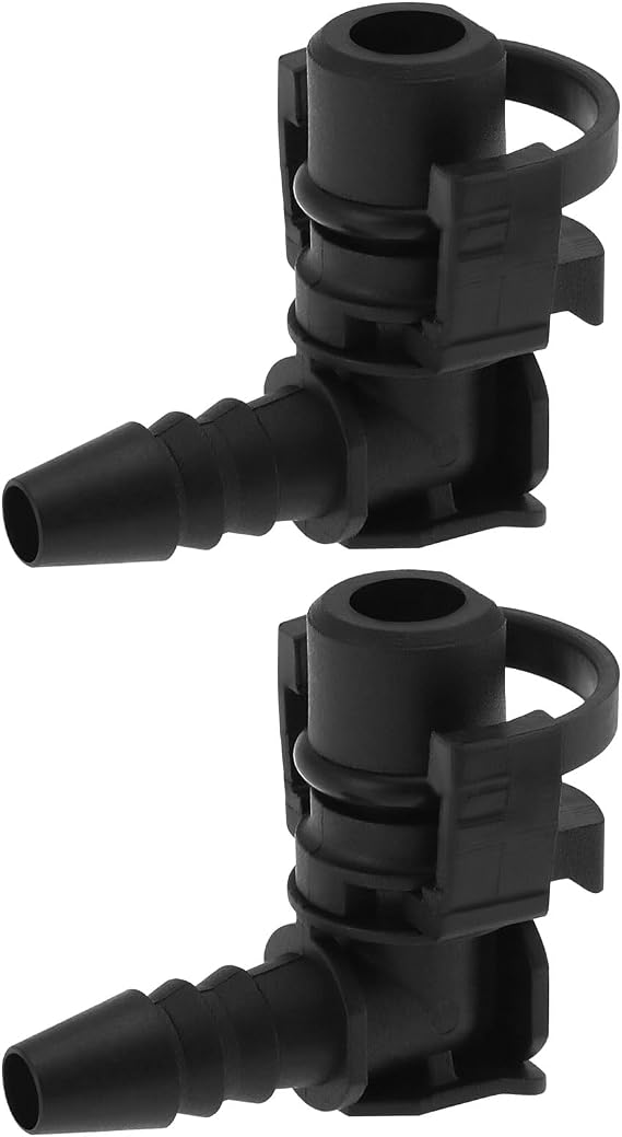 2PCS Throttle Body Heater Pipe Hose Connector Compatible with Vauxhall Mokka 1.4 Compatible with Chevrolet Cruze OE 55354565 36.5x30.1mm Black