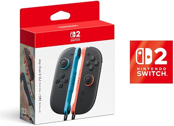 任天堂純正品Joy-Con 2 L ライトブルー/R ライトレッド 限定特典Nintendo Switch 2 ロゴデザインステッカー 同梱