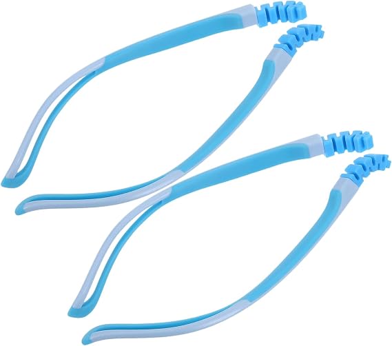 2 Pairs Silicone Replacement Glasses Arms for ’, Comfortable Eyeglass Temple Tips Providing Stable Fixation and Gentle Support for Extended Wear and Reading