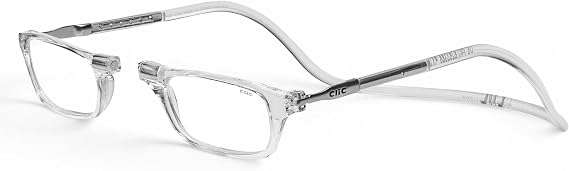 CliC Adjustable Front Connect Reader, 2.00 Strength, Clear Frame