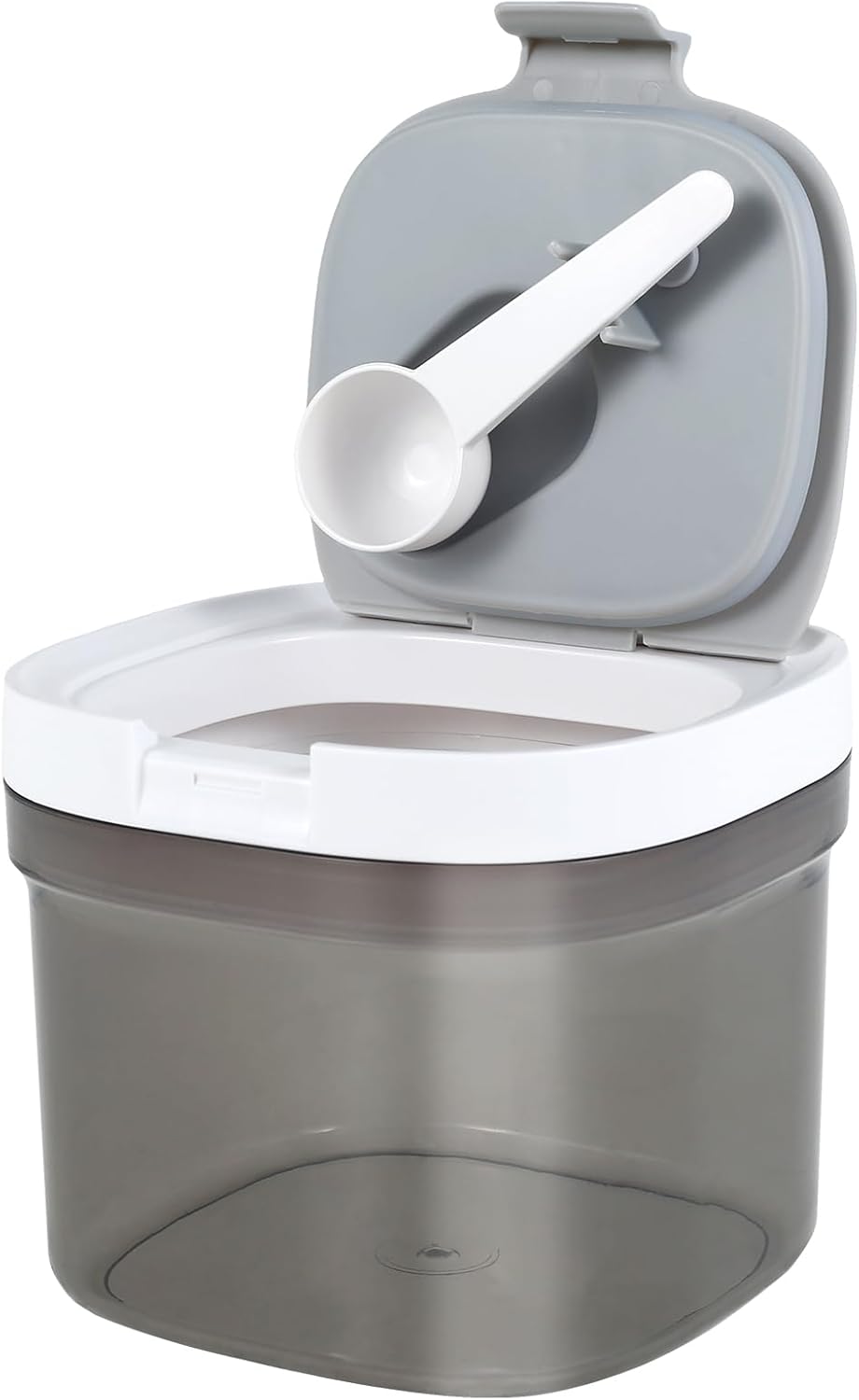 Airtight Formula Container 800ml / 1300ml with Lid & Scoop Coffee Storage Container Stackable Plastic Foods Canister Formula Dispenser for Grounds Sugar,Beans&Tea in Home, Kitchen (800ml)