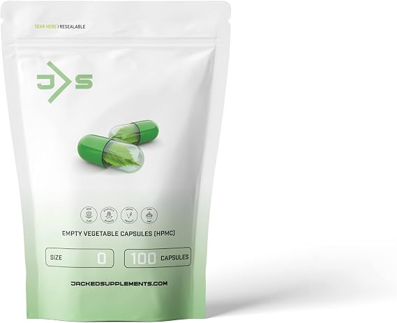 Size 00 Empty Vegetarian Capsules (Pack of 250)