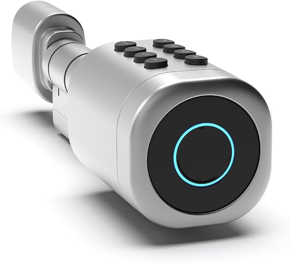 Xenon Smart Akıllı Kapı Kilidi | Gümüş Seri 5'li Giriş Parmak İzli Mobil Şifre Kart Smartlock X8052