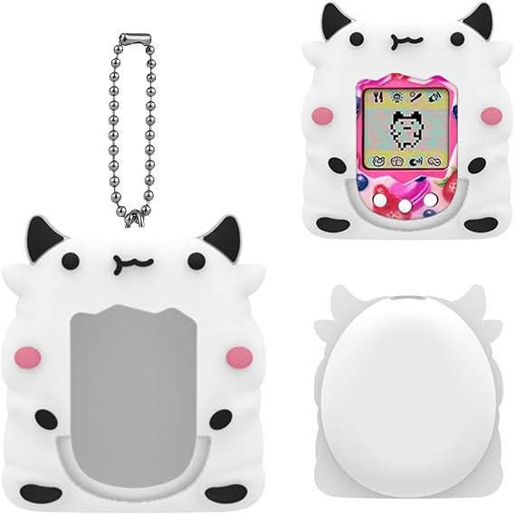 Silicone Case Replacement for Tamagotchi Original , Silicone Cover Case Shockproof Anti-Scratch Protective Sleeve Skin with Lanyard for Tamagotchi Original Virtual Pet Game Machine