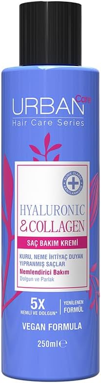 Urban Care Hyaluronik & Kolajen Kuru ve Cansız Saçlara Özel Saç Bakım Kremi 250 ml