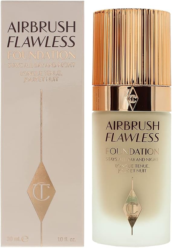 CHARLOTTE TILBURY Airbrush Flawless Foundation 30ml (4 Warm), 30 ml (Pack of 1)