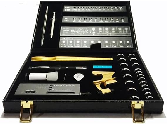 Diamond Selector, Portable Electronic Diamond Tester Pen, Gold Testing Kits Gem Pen Gemstone Jewelry Tester Tool with Packaging Box, Identify Diamonds and Precious Metals.