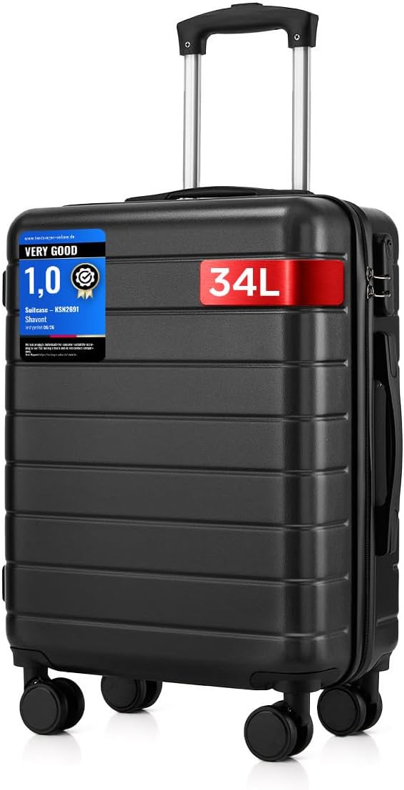 Cabin Suitcase 55x40x20, Lightweight Ryanair Small Cabin Luggage