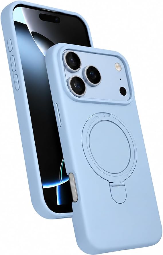 Coverzone iPhone 18 Pro Max ile Uyumlu Z-Samara MagSafe Kılıf Buzul Mavisi