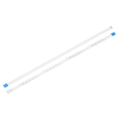 sourcing map Flexible Flat Cable, 200mm 1mm Pitch 6 Pins FPC FFC Flexible Ribbon Cable for LCD TV Car Audio DVD Player 5Pcs (B Type)