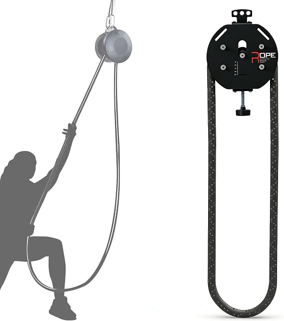 Endless Rope Trainer, Pulley Pull Rope Fitness Machine with Adjustable Resistance, Suspension Cable for Home Gym Aerobic Physical Training