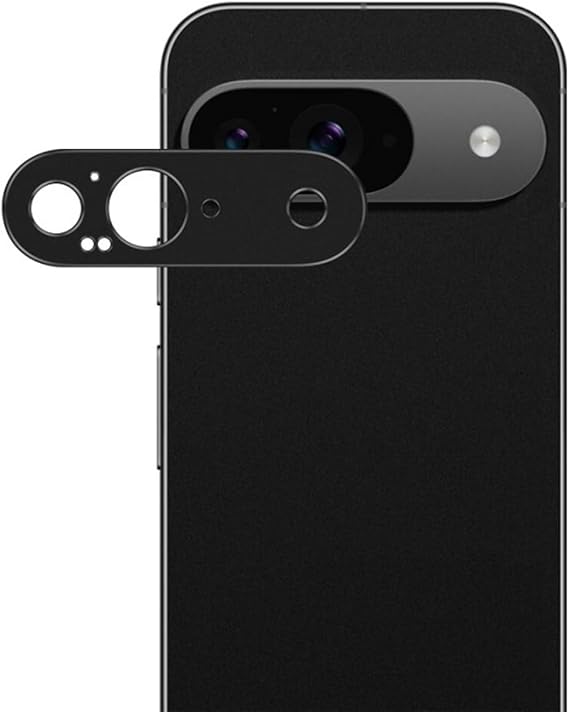 Microcase Google Pixel 9 Uyumlu Kamera Lens Koruma Halkası - Kapalı Tasarım -Siyah AL3401