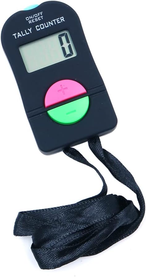 DollaTek Digital Hand Counter Electronic Adding Subtract Manual Clicker Digital Small Sports Counter