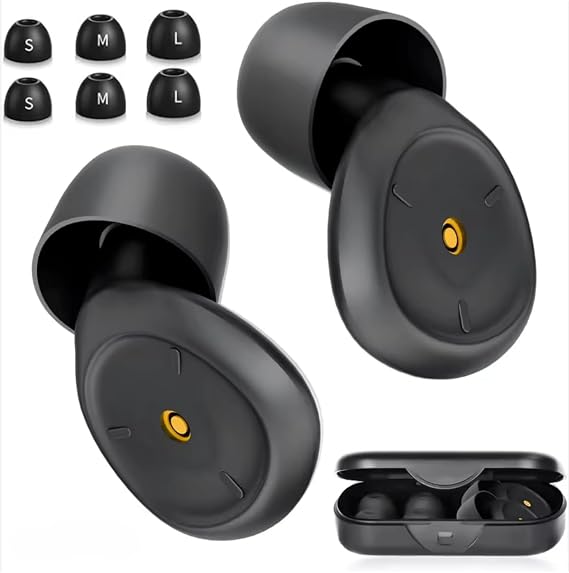 Reusable Ear Plugs for Sleep, 32dB Noise Reduction, Side Sleeper Comfort