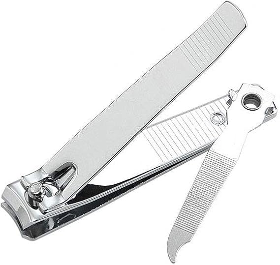 Nail Clippers with Built-in Nail Files– Heavy Duty Stainless Steel Toenail Clippers for Thick Nails, Sharp Toe Nail Clipper & Nail Cutter for Men and Women