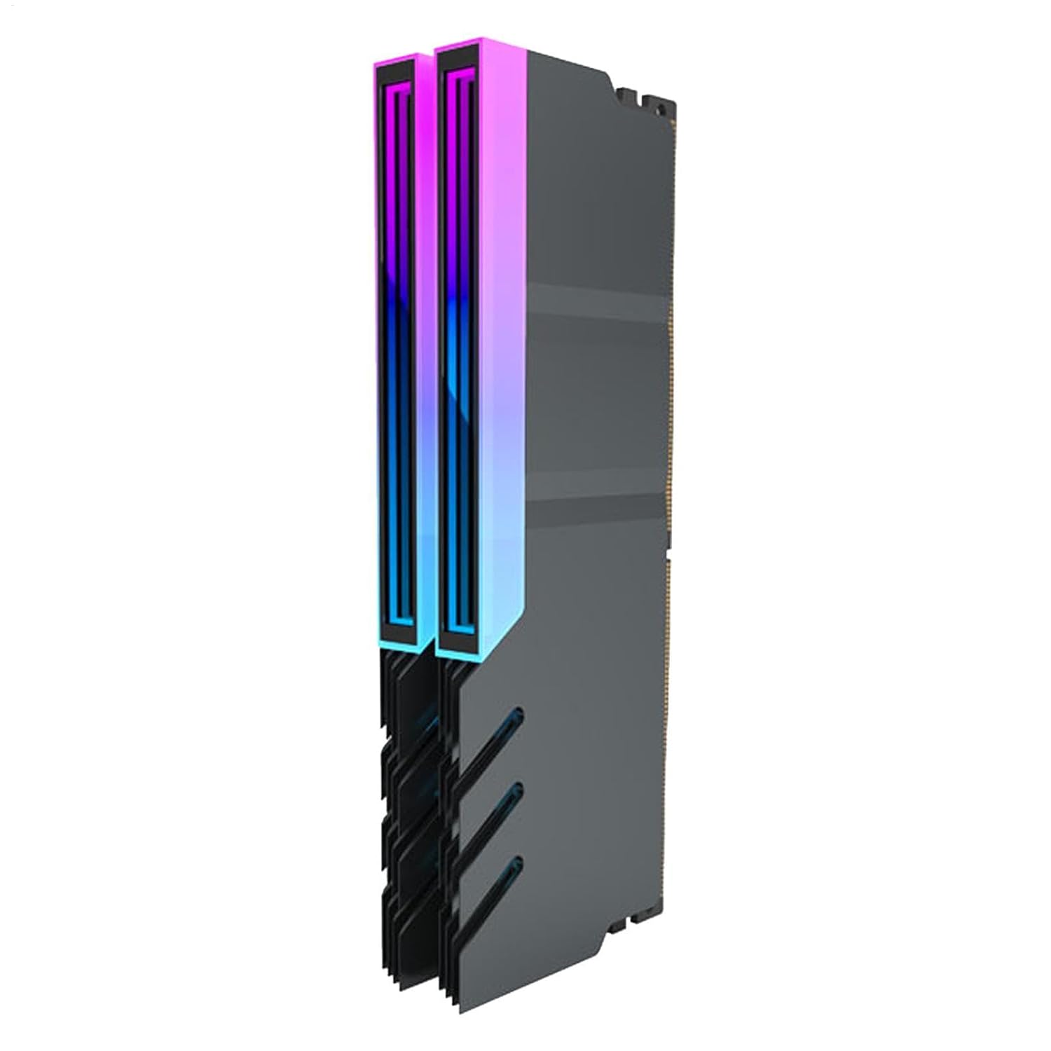 RAM Cooler, RAM Heatsink, 5V LED Heatsink | 3 Pin Aluminum Alloy RAM Cooling Shell Heatsink, Efficient Heat Dissipation for PC RAM