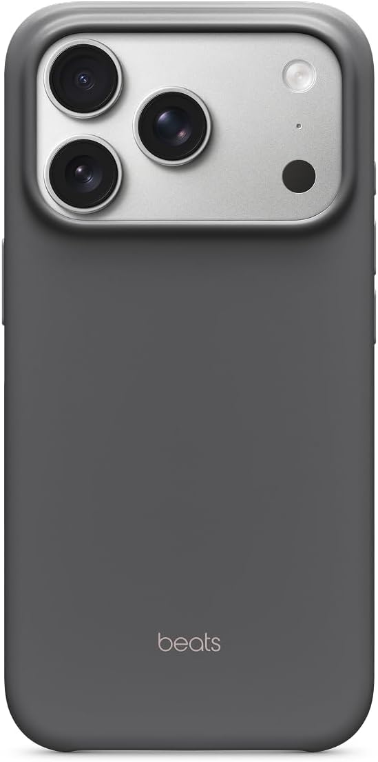 Beats iPhone 17 Pro Kılıfı, MagSafe ve Kamera Denetimi Özellikli, Mat Dış Yüzey, Mikrofiber İç Kaplama – Granit Grisi