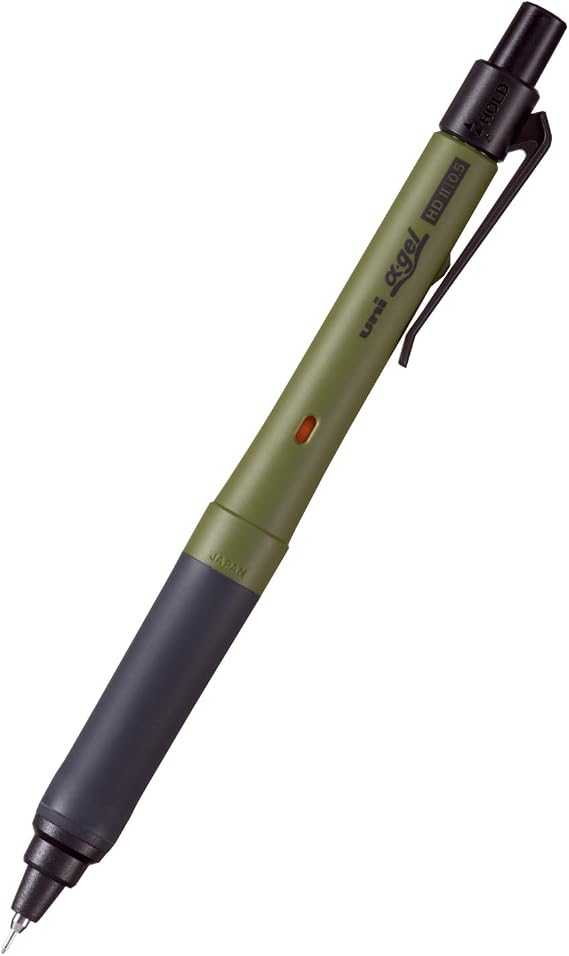 uni Alpha-Gel Anahtarı Mekanik Kalem, 0.5mm, Dark Olive [M5-1009GG 1P.18]