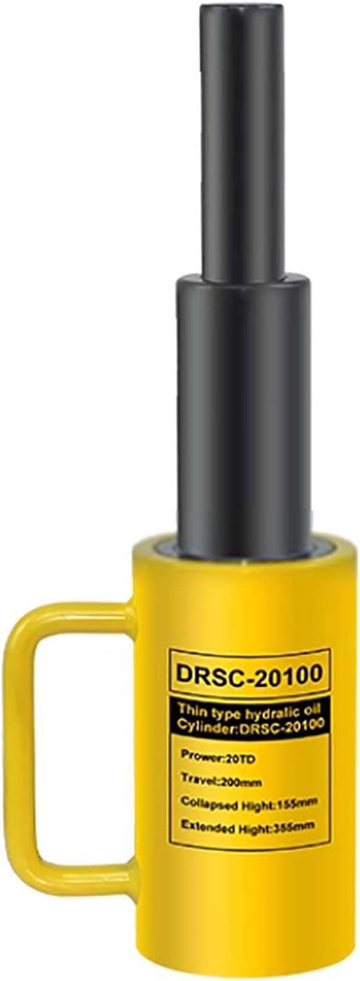 Stroke Hydraulic Jack, Hydraulic Lifting Cylinder, Multi-section Hydraulic Cylinder Jack, Portable Hydraulic Cylinder(20T/44092lb-8in Stroke)