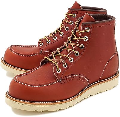 REDWING Boots #8179 Classic WORK BOOTS Irish Setter Classic Work Boots, 6 Inches, Mock Toe, BLACK CHROME
