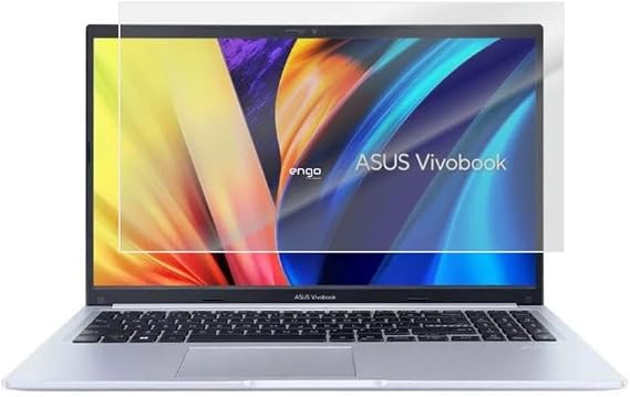 Engo Asus Vivobook 15X Oled 15.6 İnç İle Uyumlu Mat Ekran Koruyucu Notebook, Yansıma Ve Parlama Önleyici Parmak İzi Bırakmayan Laptop Koruma, 9H Temperli Kırılmaz Esnek Nano Cam 16:9