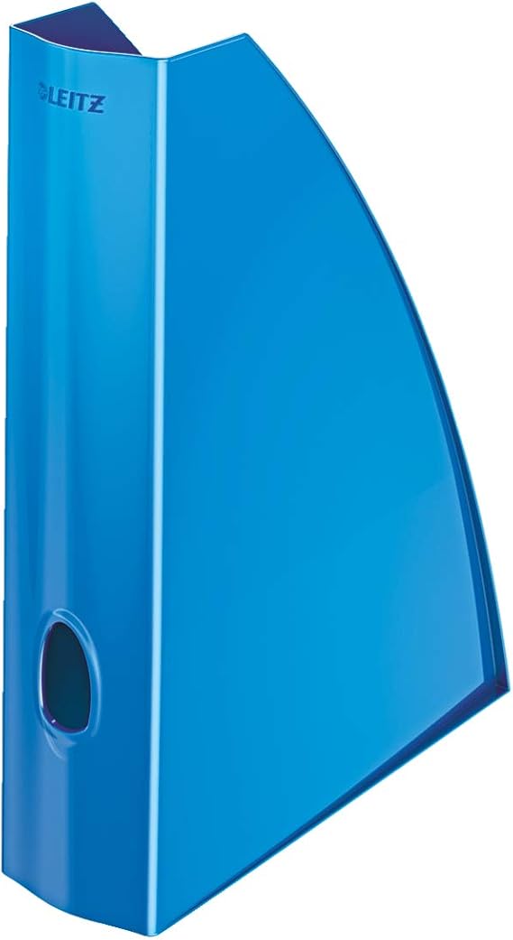 Leitz TS-120556 Wow Range A4 Duo Colour Magazine File, 73mm x 318mm x 272mm, Blue