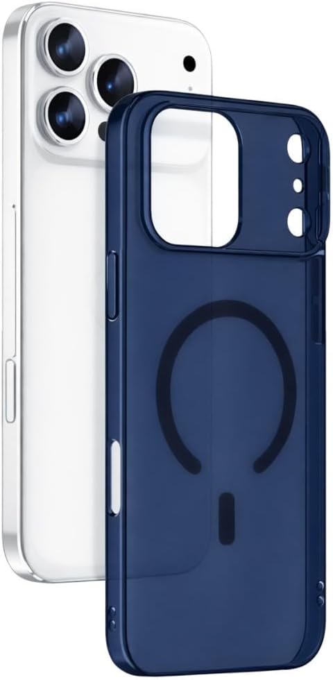 UnDePlus iPhone 17 Pro Max ile uyumlu Kılıf M-Safe Şarj Özellikli Ultra İnce Sert PC Uyumlu Açık Combo Kapak