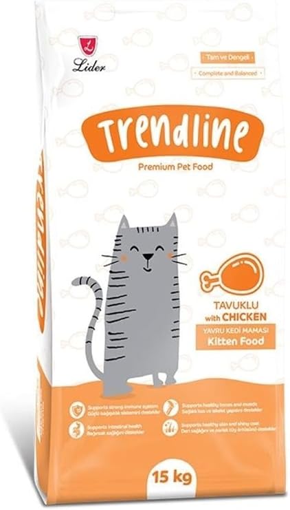 Trendline Tavuklu Yavru Kedi Maması 15 Kg