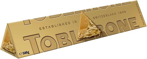 Premium Swiss Chocolate Bar - Best gift for Any occasion (Toblerone golden caramel chocolate bar 360g)