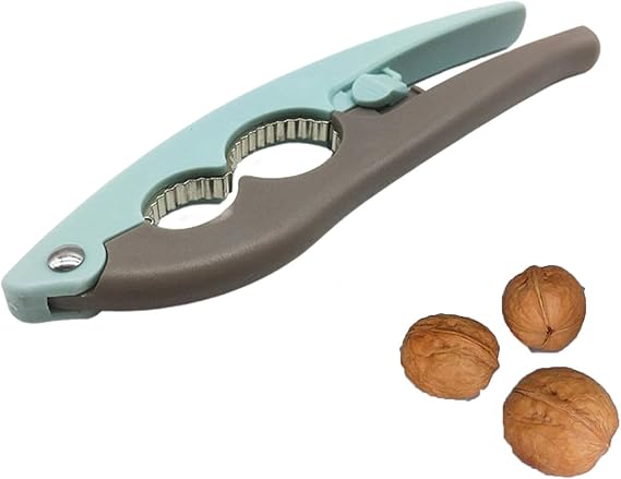 Multifunctional Nutcracker, Sturdy Stainless Steel Opener Tool with Non-Slip Handle for Walnuts Pecan Nut Hazelnuts Almonds Brazil Nuts