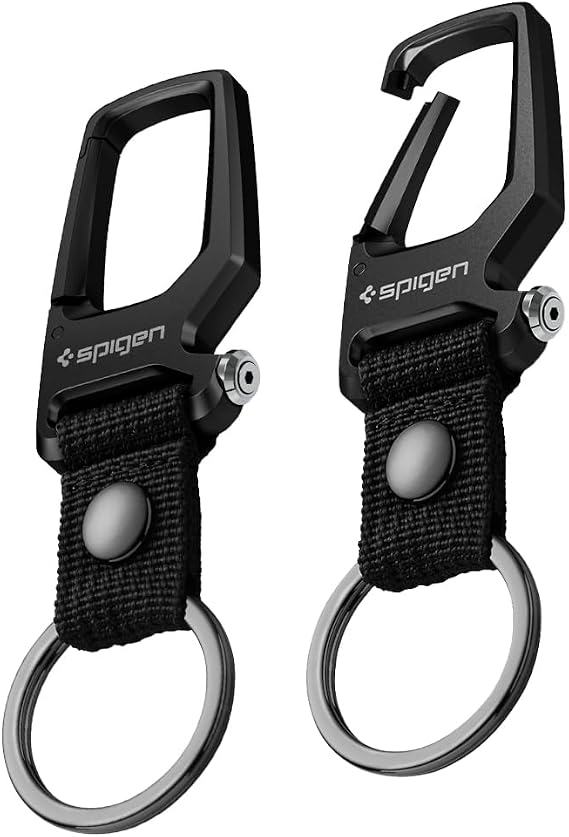 Spigen Anahtarlık Kanca ve Şişe Açacağı (2 Adet) Carabiner Black - AHP08270