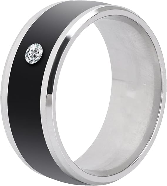 NFC Multifunction Smart Ring - Magic Wearable Device for Mobile Phone - Lock/Unlock Apps, Info Sharing (size13)