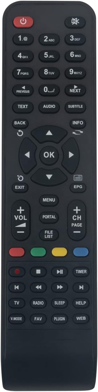 VINABTY Replacement Remote Control fit for Zgemma Star Satellite Receiver S 2S H1 H2