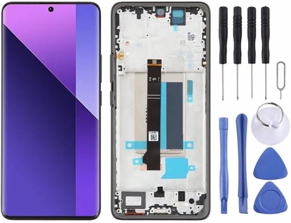 Xiaomi Redmi ile Uyumlu Note 13 Pro Plus 5G Lcd Ekran Dokunmatik Full Çıtalı Siyah