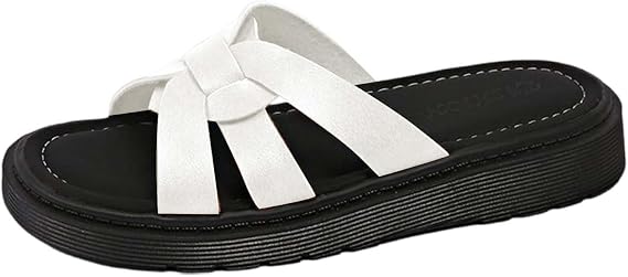 Plastic Sandals, Women's Slippers, Beach Shoes, Bathing Shoes, Bathing Slippers, Soft Slippers with Thick Soft Non-Slip Sole