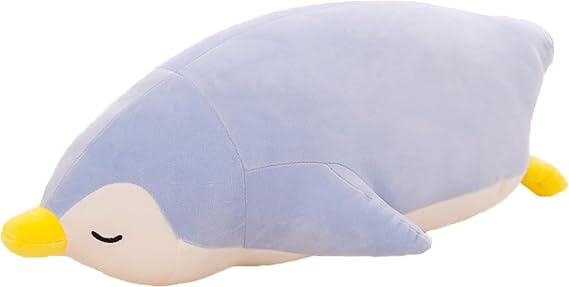 Cute Emperor Penguin Stuffed Animals Plush Doll Toys for Kids Plushies Stuffed Hugging Penguin Pillow Throw Gift for Kids or Lovers (30cm, Blue)