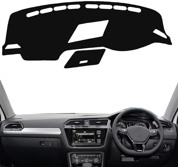 Car Dashboard Cover Anti-Scratch Dash Cover Interior Dash Covers - for VW Tiguan 2017-2019 2020 2021
