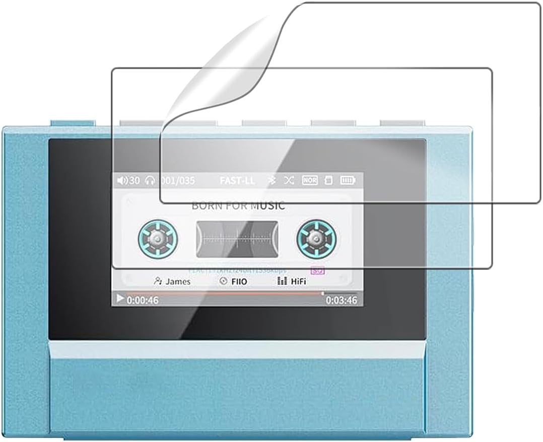 オシュミリアン 2枚パック SnowSky/FiiO Echo MINI MP3プレーヤー用スクリーンプロテクター – 硬度6Hの超クリアPETフィルム 傷防止 気泡なし HD保護フィルム SnowSky/FiiO Echo MINI ミュージックプレーヤー用