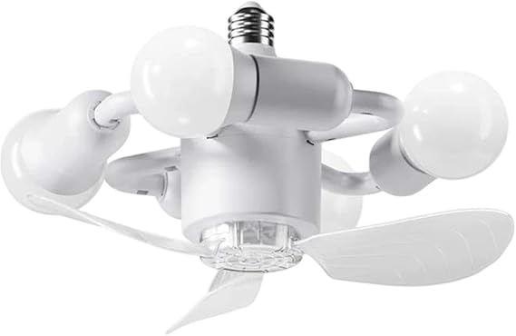 Ceiling Fans with Lights E27 Screw Base Blower with Remote