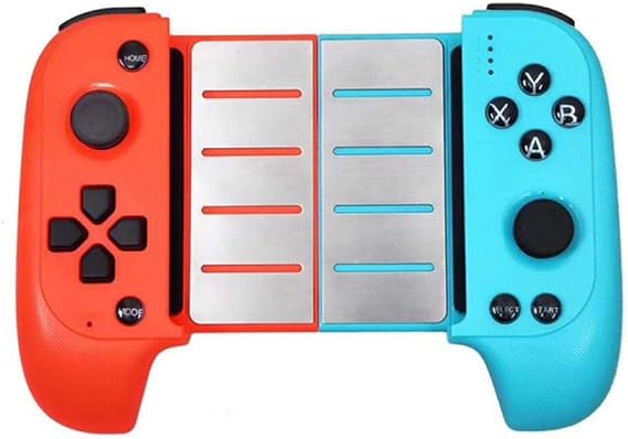 Gamepad Saitake Bluetooth Controller Telescopic Joystick Wireless Gamepad, Red Blue