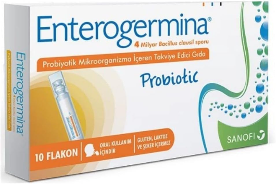 Enterogermina Family 10 Vials Probiotic Containing 4 Billion Bacillus Clausii Spores