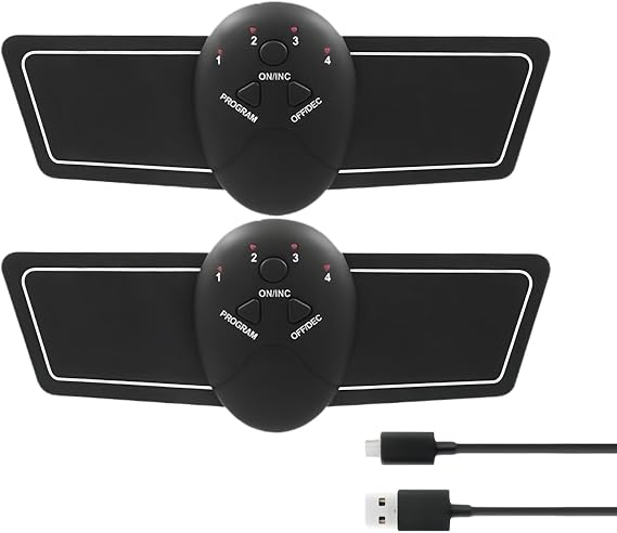 Electronic Muscle Stimulator,Electric Muscle Stimulator with 6 Modes - Portable Chest Sculpting Trainer - for Women Men Workout Recovery Body Neck Arm Back Shoulder Leg Toning