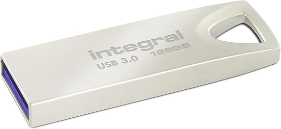 Integral 128GB USB Memory 3.2 Gen 1 Flash Drive Fusion Metal Casing up to 150/30MB/s