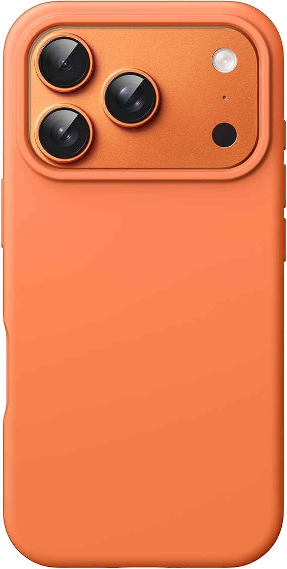 JETech Silicone Case for iPhone 17 Pro, Orange