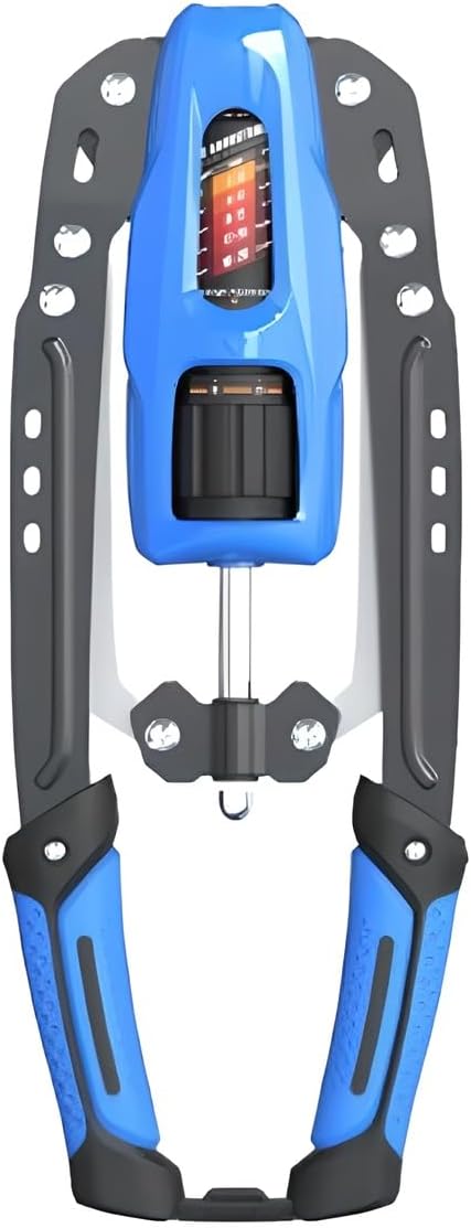 Hydraulic Power Twister, 10-200kg Adjustable Resistance | Dual Carbon Steel | Stable Hydraulic | Ergonomic PU Handle for Full-Body Workout | Foldable Hook Storage blue