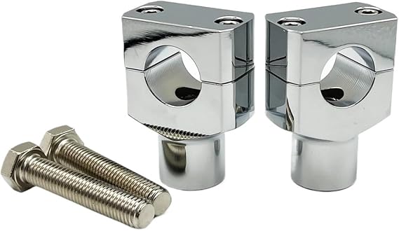 Handle Bar Clamps Riser For Kawasaki For Vulcan 900 For Custom 7/8" 1" Motorcycle Handlebar Riser Clamp Aluminum Handle Bar Riser(22MM Chrome)