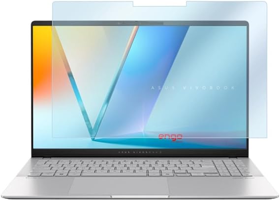 Engo Asus Vivobook 16 Flip 16 İnç İle Uyumlu Ekran Koruyucu Notebook, 9h Temperli Kırılmaz Esnek Nano Cam, Çizilmeye Ve Darbeye Dayanıklı Laptop Koruma, Hd Şeffaf