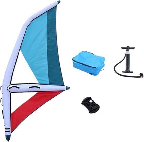 Inflatable Windsurf Sail for Surfboards and Paddle Boards - Outdoor Recreation Wing for Wind Surfing